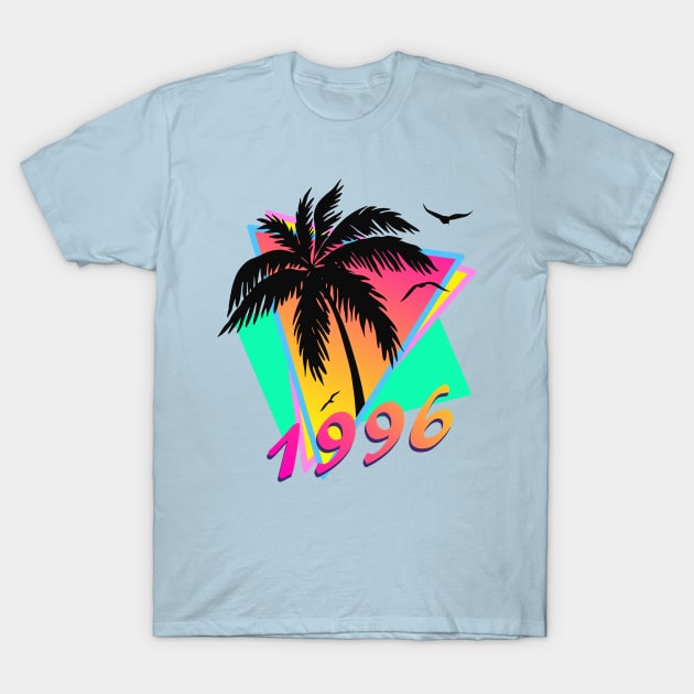 1996 Tropical Sunset T-Shirt by Nerd_art